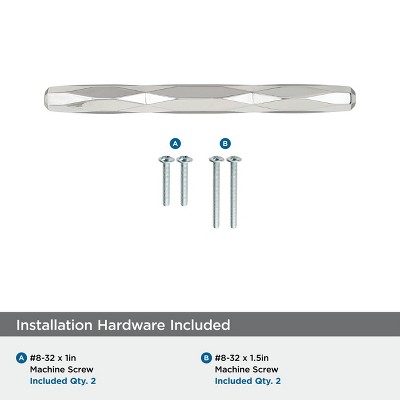 St. Vincent 8" Polished Nickel Bar Pull with Mounting Hardware