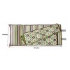 Bacati - Mod Dots/Stripes Green Yellow Beige Brown Toddler Nap Mat - 3 of 4
