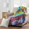 Scooby Doo Tie Dye Gang Mystery Machine Soft Super Plush Blanket 46" X 60" Multicoloured - 2 of 3