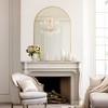 SpassWay Arch Metal Bathroom/Vanity Mirror Decorative Wall Mirror for Living Room Bathroom Bedroom Entryway Black/Gold/Silver - 3 of 4