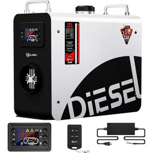 SILVEL Diesel Air Heater All-in-One Portable 4L Tank White 12V 24V LCD Remote Control for Vehicles Outdoors - 1 of 4