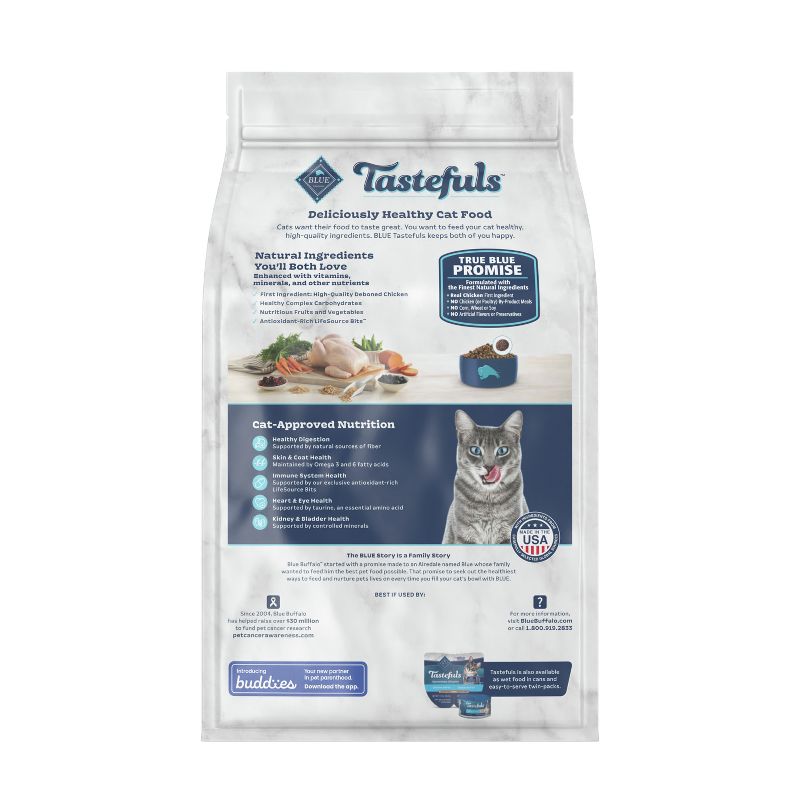 Blue Buffalo Tastefuls Active Natural Adult Dry Cat Food with Chicken, 2 of 7