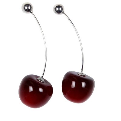 Jojo's Bizarre Adventure Anime Adult Kakyoin Cherry Drop Earrings For Men Women