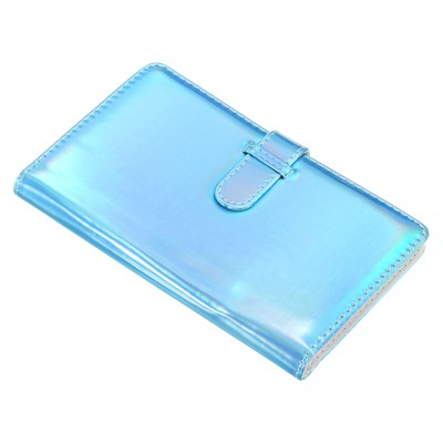 Unique Bargains PU leather DIY Mini Storage Wallet Photo Album 96 Pockets