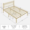 Yaheetech Modern Metal Platform Bed Frame with Headboard - 3 of 4