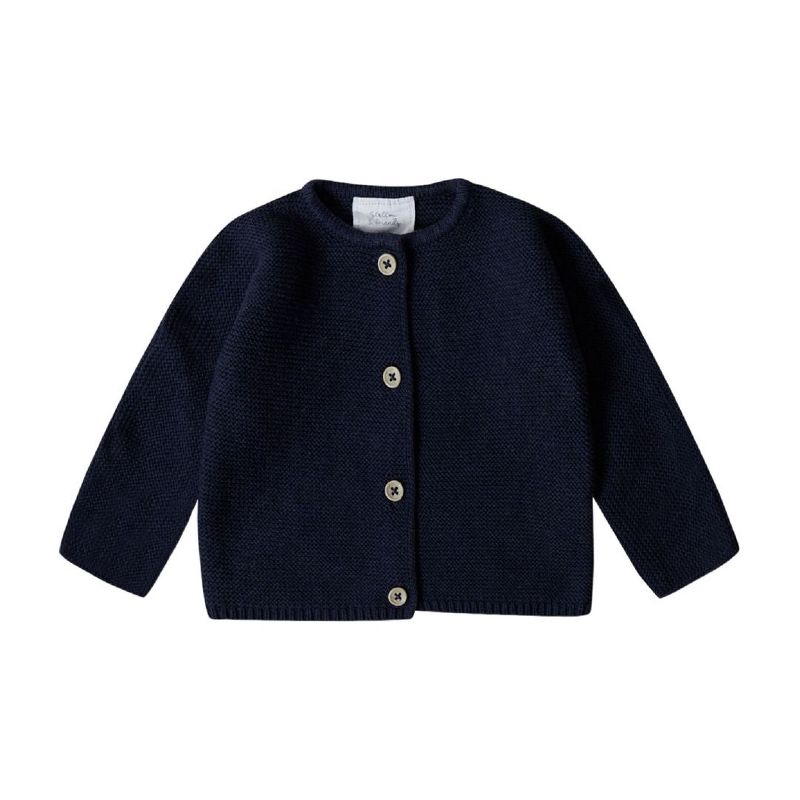 Stellou & Friends 100% Cotton Cardigan Sweater for Boys & Girls Ages 0-6 Years, 1 of 4