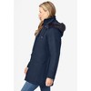 Woman Within Women's Plus Size Faux Fur Down Parka Coat - 4 of 4