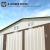 ORRD 10x8 Feet White Color Outdoor Garden Shed Aluminum alloy frame With Hinge Door - 4 of 4