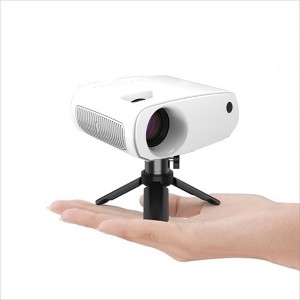 Mini Projector 1080P HD, 2024 Upgraded Portable Projector with Tripod, Home Movie Projector Compatible with iOS/Android/Windows/TV Stick/USB - 1 of 4