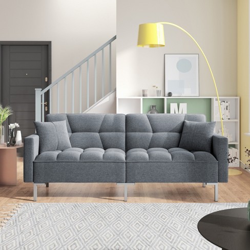 Convertible Sofa Bed Gray - Room Essentials™ : Target