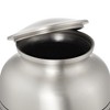 Reminded Adult Cremation Memorial Urn for Human Ashes, Black Stripe Brass Funeral Urn with Velvet Bag - 3 of 4
