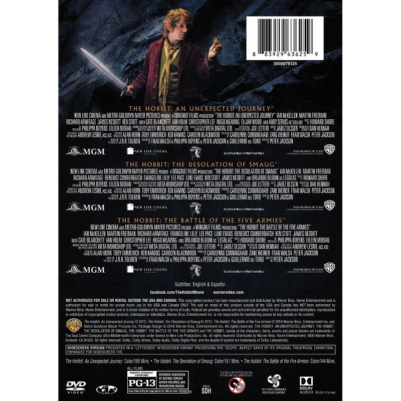 Hobbit: The Motion Picture Trilogy (DVD), 3 of 4
