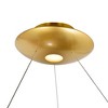 CWI Lighting Deux Lunes LED Chandelier With Sun Gold & Black Finish - 4 of 4