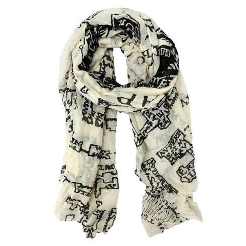 World Map Scarf Infinity Scarf Scarves Loop Scarf Gift for Her 