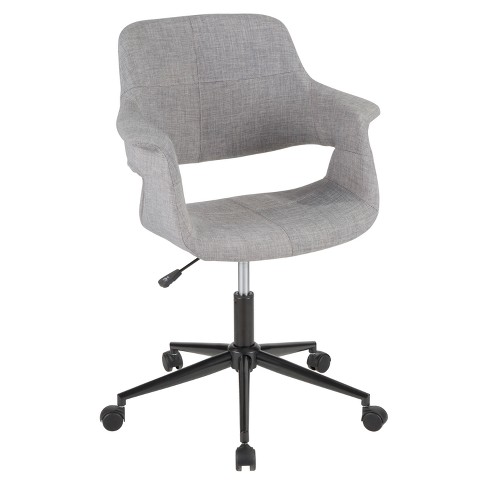 Vintage Flair Mid Century Modern Office Chair Gray Lumisource Target