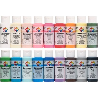 Delta Ceramcoat Glitter Explosion Acrylic Paint (2oz) - Tropical : Target