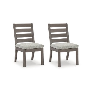 Signature Design by Ashley Hillside Barn Outdoor Dining Chair, (Set of 2), Gray/Brown - 1 of 4