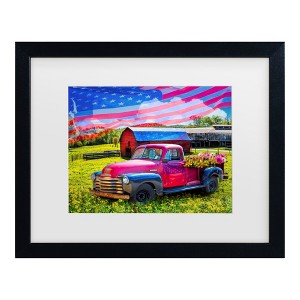 Trademark Fine Art - Celebrate Life Gallery American Country Truck Matted Framed Art - 1 of 4