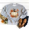 Simply Sage Market Women's Graphic Sweatshirt Fall Pumpkin Floral - 2 of 2