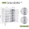 5-Tier Entryway Shoe Organizer Rack with Adjustable Shelves,Shoe Cabinet with Glass Doors & Large Storage, Shoes Organizer for Living Room - 2 of 4