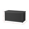 Naysaye Deck Boxes, 260 Gal Outdoor Storage Deck Box, Small Patio Storage Bin for Garden Tools, Black, 67.72"*32.20"*33.66" - 3 of 4