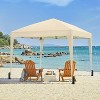 Yaheetech 10x10ft Pop-up Canopy with Sandbags and Wheeled Carry Bag - 2 of 4