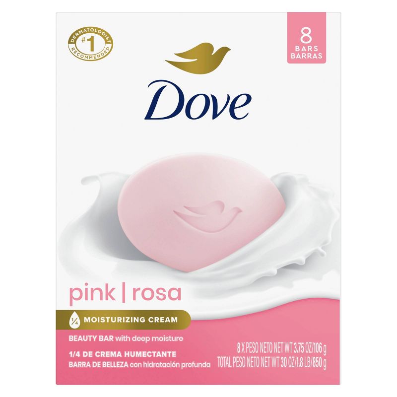 Dove Beauty Pink Deep Moisture Beauty Bar Soap - 3.75oz each, 3 of 12