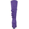 Allegra K Women's Halloween Pointed Toe Chunky Heel Knee High Boots - 3 of 4