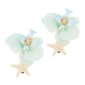 Unique Bargains Artificial Flower Hair Clip 2 Pcs - 1 of 4