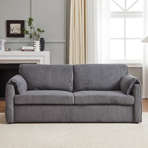 Whisen Corduroy Sleeper Sofa Bed & Recliner Sofa, Multi-Functional Pull Out Futon - 1 of 4