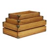 Cheung's Rustic Farmstead Medium Brown Studded Wood Crate Set - 2 of 4