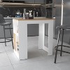 NicBex Kitchen Island Cart with 3 Open Shelves and 1 Door Cabinets,Kitchen Island with Storage,Modern Kitchen Cart,Island Table for Kitchen - 2 of 4