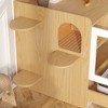 Whisen Hidden Cat Litter Box Enclosure with LED Light - 2 Storage Drawers, Multi-Functional Gray Side Table for Living Room, Discreet Indoor Cat House - 4 of 4
