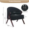 COZONY Mid Century Modern Accent Chair, Upholstered Armchair with Wood Frame for Living Room and Bedroom - 2 of 4