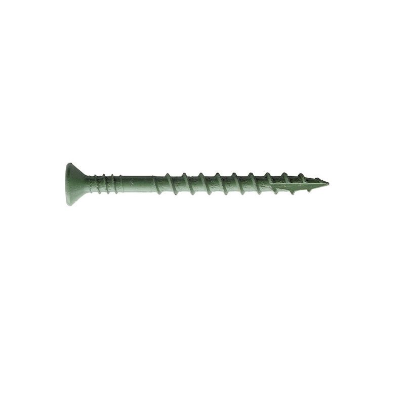 SENCO 08D300W 8-Gauge 3 in. #2 Square Exterior WX3 Collated Screw (800-Pack), 3 of 4