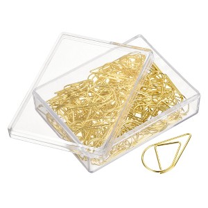 Unique Bargains Drop-Shaped Decorative Bookmark Metal Small Size Paper Clip 100 Pcs - 1 of 4
