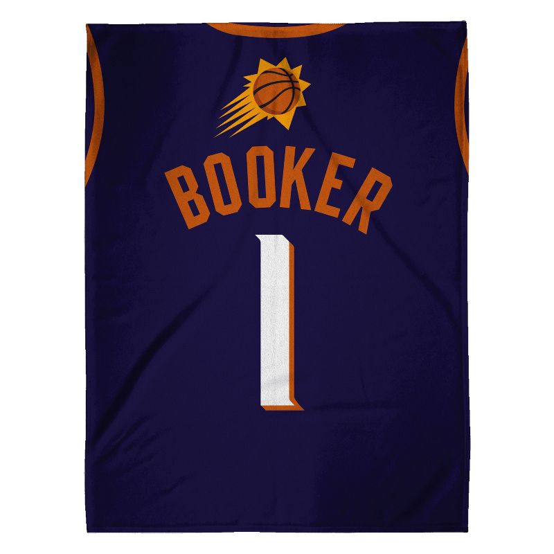 Phoenix Suns Devin Booker 60 x 80 Raschel Plush Blanket, 2 of 6