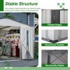 Outdoor Storage Sheds, Outside Garden Storage Shed with Lockable Door, Spacious Waterproof Roof Design, Utility Tool Storage Shed for Backyard - 4 of 4