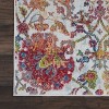 Global Vintage GLB06 Ivory/Blue Area Rug Colorful Vintage Damask By Nourison - 2 of 4