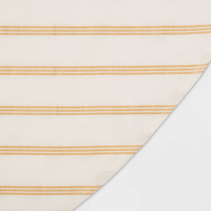 Cotton Striped Tablecloth Yellow - Threshold™, 3 of 4