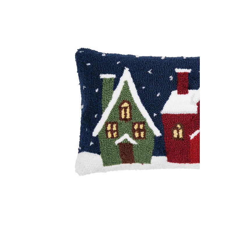 C&F Home Winter Village Hooked Pillow, 2 of 5