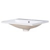 ChicFurnit Bathroom Sinks Vessel Sink Rectangle Sink Vanity Sink Art Basin Undermount Bathroom Sink for Bathroom, White, 24"*18"*6.6" - 3 of 4