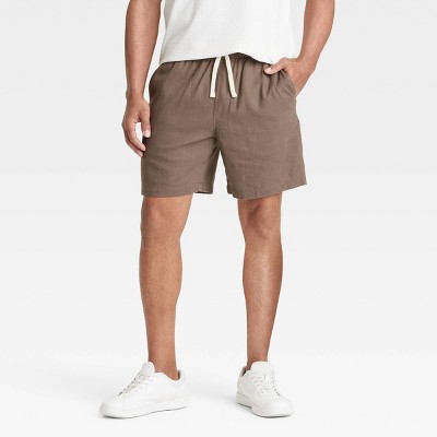 Men's 7" Elevated Linen Blend Pull-On Shorts - Goodfellow & Co™