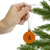 University of Findlay Primary Logo Mini Small Tiny Wood Christmas Tree Holiday Ornament - 2 of 4