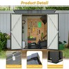 XIYUYEU Outdoor Storage Shed with Lockable Doors Weatherproof Garden Shed for Garden, Lawn, Patio - 3 of 4