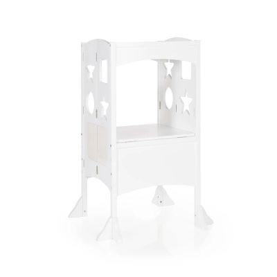 Guidecraft Classic Kitchen Helper Kids' Step Stool - White