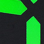 black housing and green light