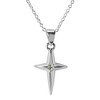 Dicksons Gods Girl Star Cross With Silver 16 Inch Stainless Steel Necklace On Presentation Card - 2 of 4