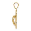 Black Bow Jewelry 14k Yellow Gold 3D Polished Flip Flop Pendant - 2 of 4