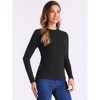 Allegra K Women's Stretch Long Sleeve Crew Neck Casual Knit Sweater Top - image 4 of 4